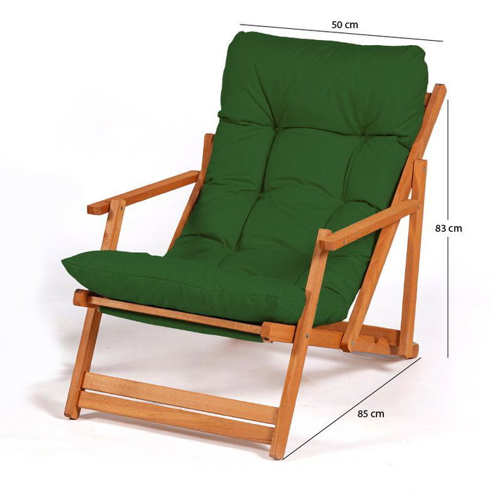 Hanah Home Silla de Jardín Verde y Natural Hanah Home Silla de Jardín Verde y Natural